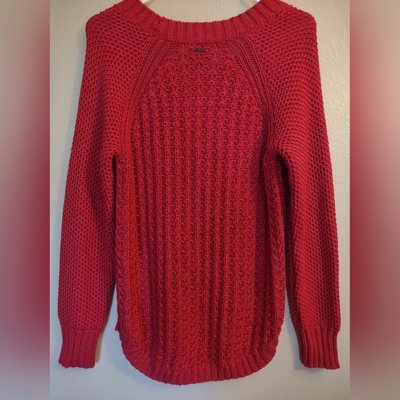 Calvin Klein Jeans Red Chunky Cable Knit Sweater - Picture 9 of 12